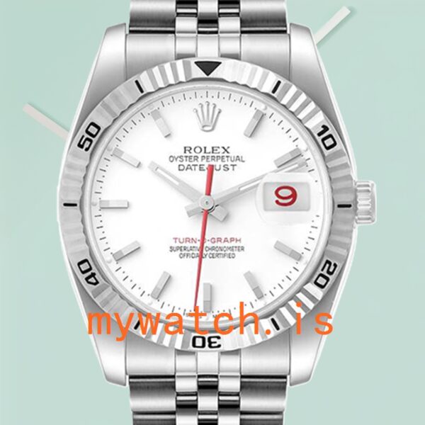 Rolex Datejust Turn-o-graph 36mm Mens 116264 White Dial: Genuine vs. Replica