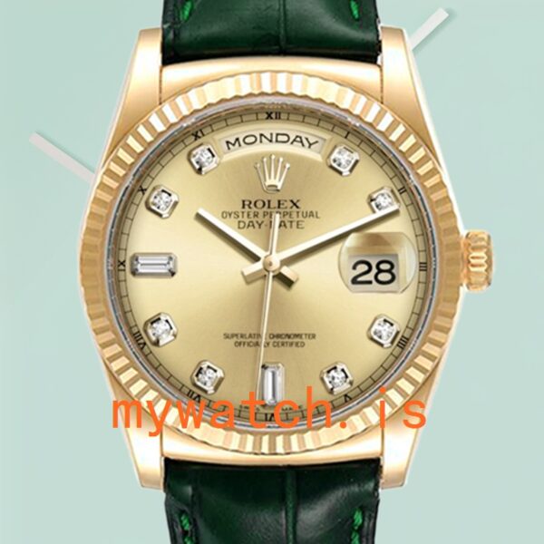 Rolex Day-Date Men's m118138-0148 36mm Automatic: Genuine vs. Replica