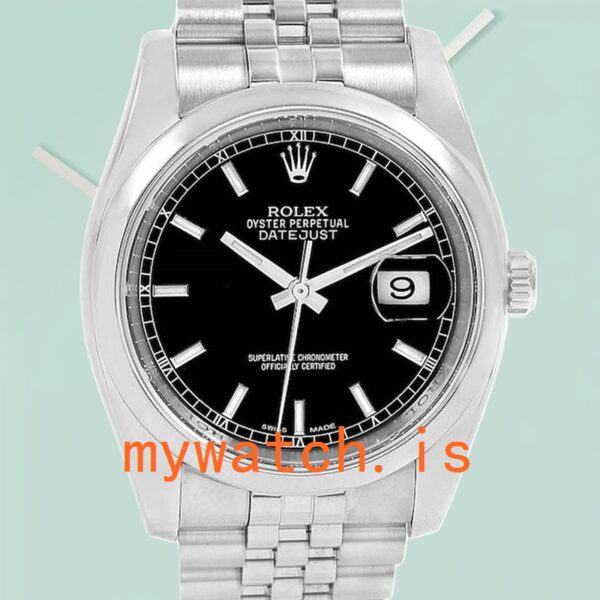 Rolex Datejust Men's 116200BKSJ 36mm Stainless Steel: A Timeless Classic