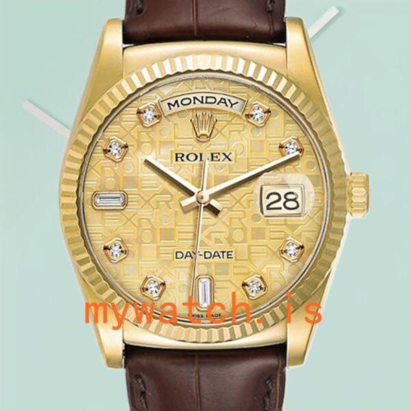 Rolex Day-Date M118138-0087 Mens 36mm Automatic Champagne Jubilee Dial: A Comprehensive Analysis