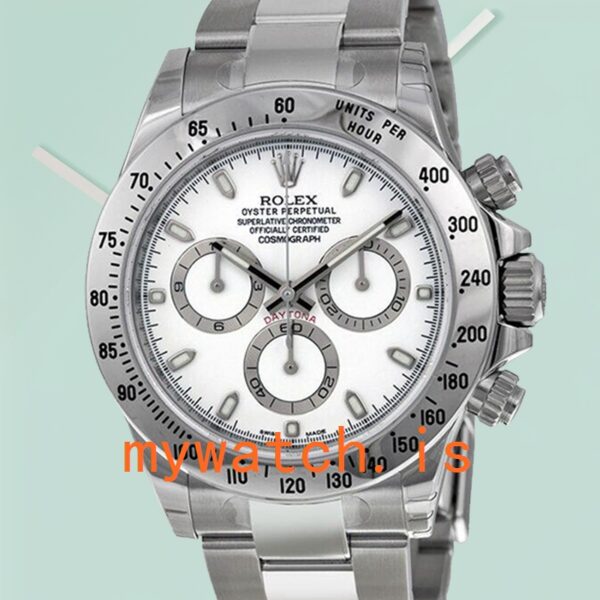 Rolex Daytona Mens 116520-WSO 40mm Silver-tone: A Timeless Masterpiece