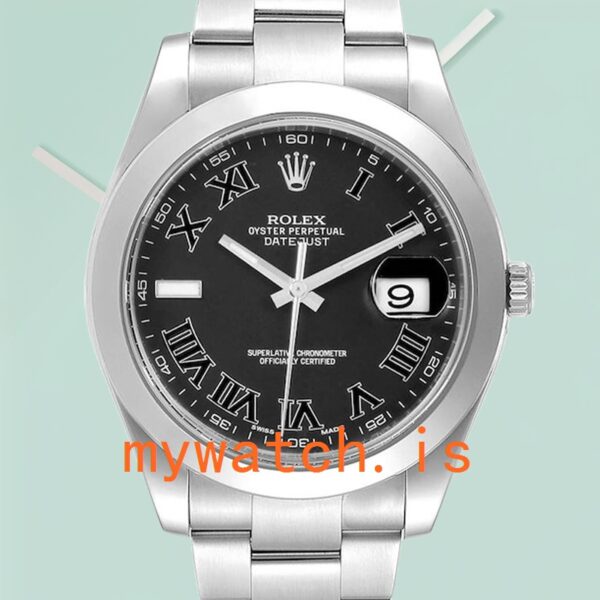 Rolex Datejust 116300BKRO Mens 41mm Oyster Bracelet Black Dial: Genuine vs. Replica