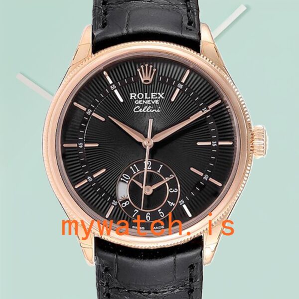 Rolex Cellini M50525-0011 Men's 39mm Black Dial: A Timeless Elegance