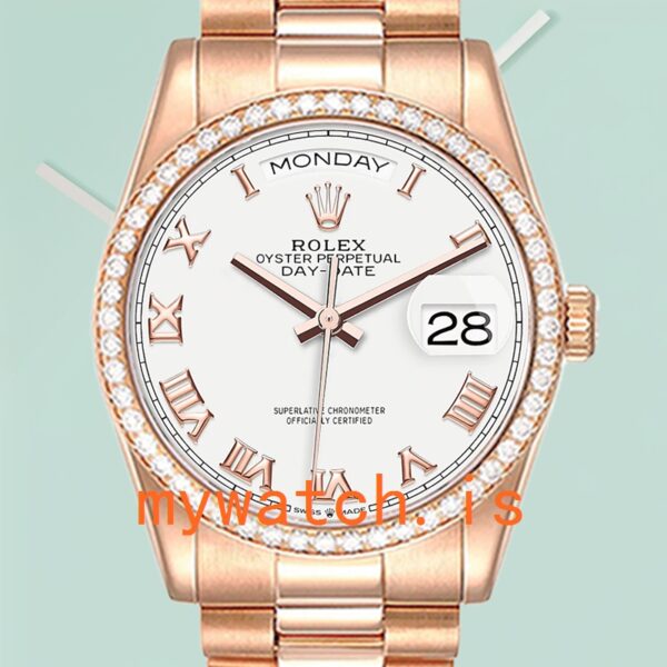 Rolex Day-Date 36mm m128345rbr-0054 Mens President Bracelet: Genuine vs. Replica Analysis