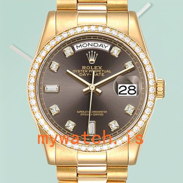 Rolex Day-Date 36mm Mens m128348rbr-0005 Automatic Gold-tone: A Symbol of Prestige and Precision