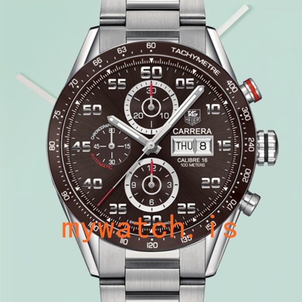 Tag Heuer Carrera Mens CV2A1S.BA0799 43mm Stainless Steel Silver-tone: Original vs. Replica