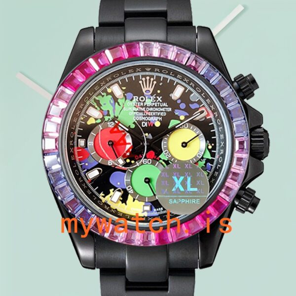 Rolex Daytona Mens 40mm DIW Automatic Black-tone: Genuine vs. Replica